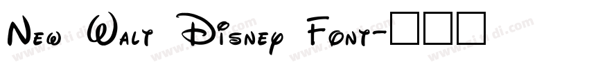 New Walt Disney Font字体转换